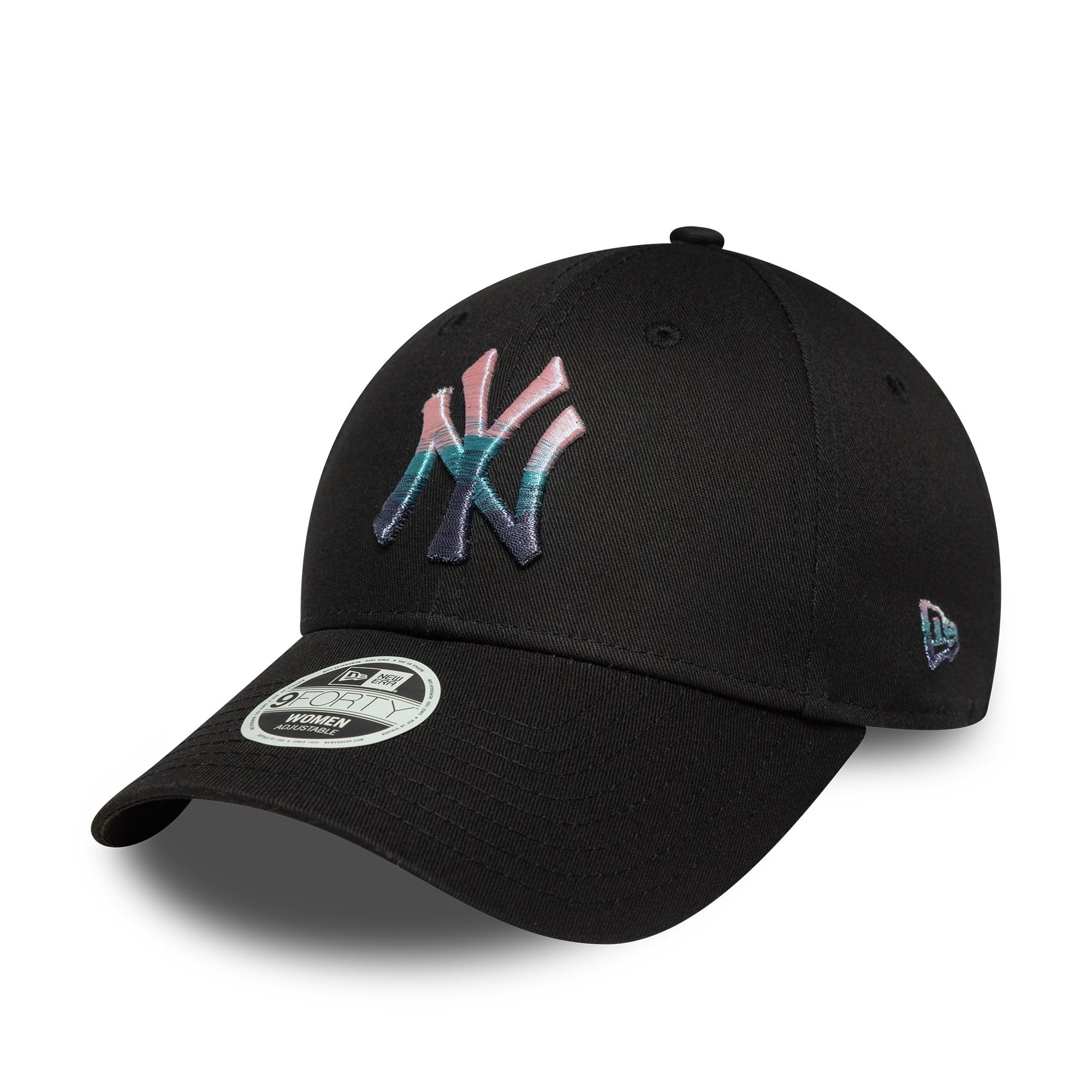 New Era New York Yankees Metallic Logo 9Forty Women Cap Black