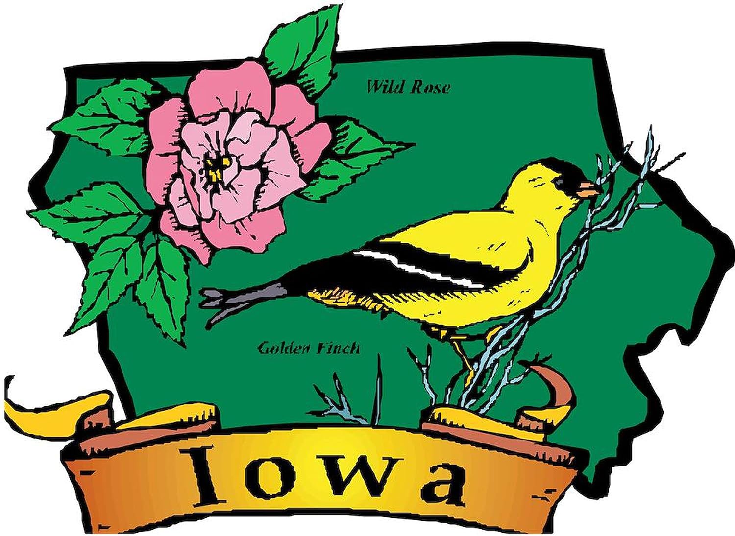 CafePress Iowa Map Mug 11 oz (325 ml) Ceramic Coffee Mug