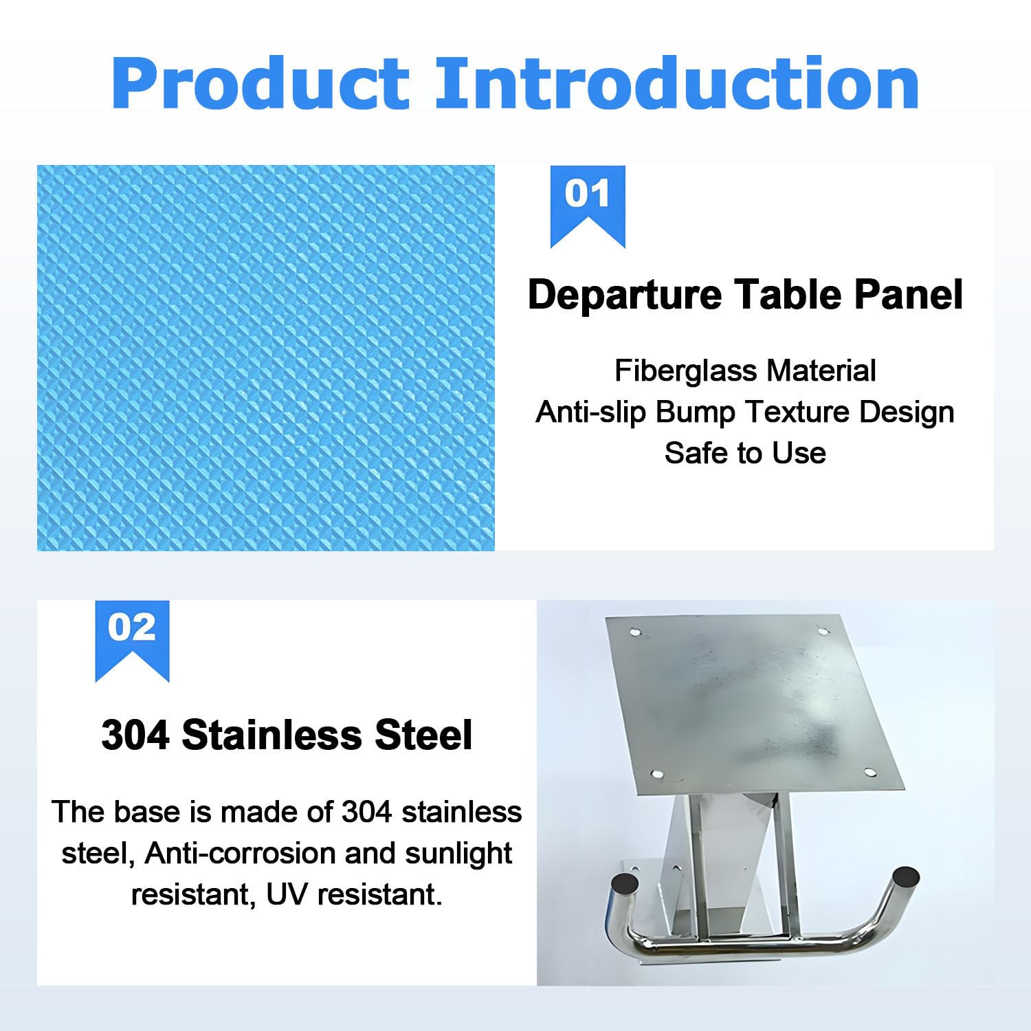 Plataforma de Saltos para Piscina, Bloque de Salida, Trampolines de Entrenamiento para competición, con Superficie Antideslizante, Capacidad de Carga de 272 kg, inclinación de 15°. A