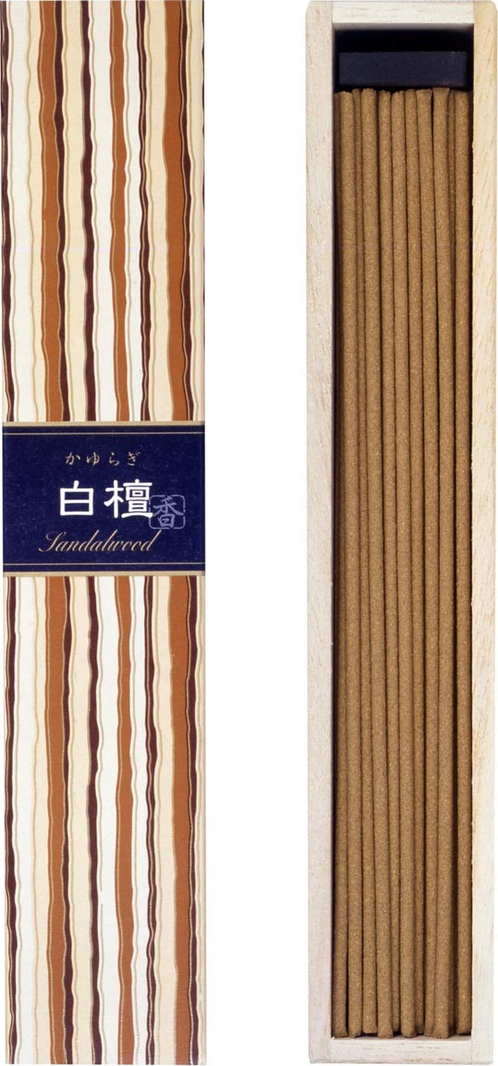Amazon.co.jp: 日本香堂 かゆらぎ 白檀 スティック 40本入 香立付 お香