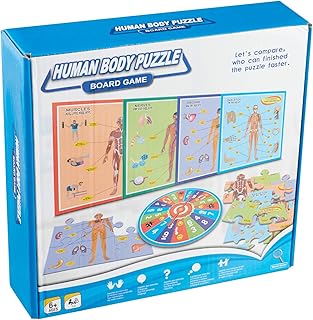 لعبة بازل للجسم البشري للاطفال - متعددة الالوان، 6 سنوات فاكثر