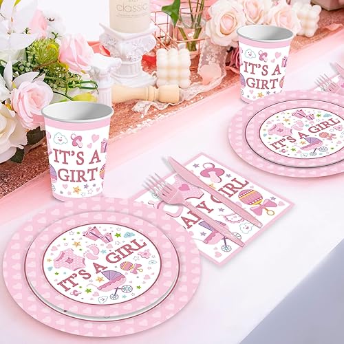 Miniatura 23 de Juego de vajilla para fiesta de sirena, 144 piezas, suministros de fiesta de cumpleaños de sirena, platos de sirena, servilletas, tazas, tenedores