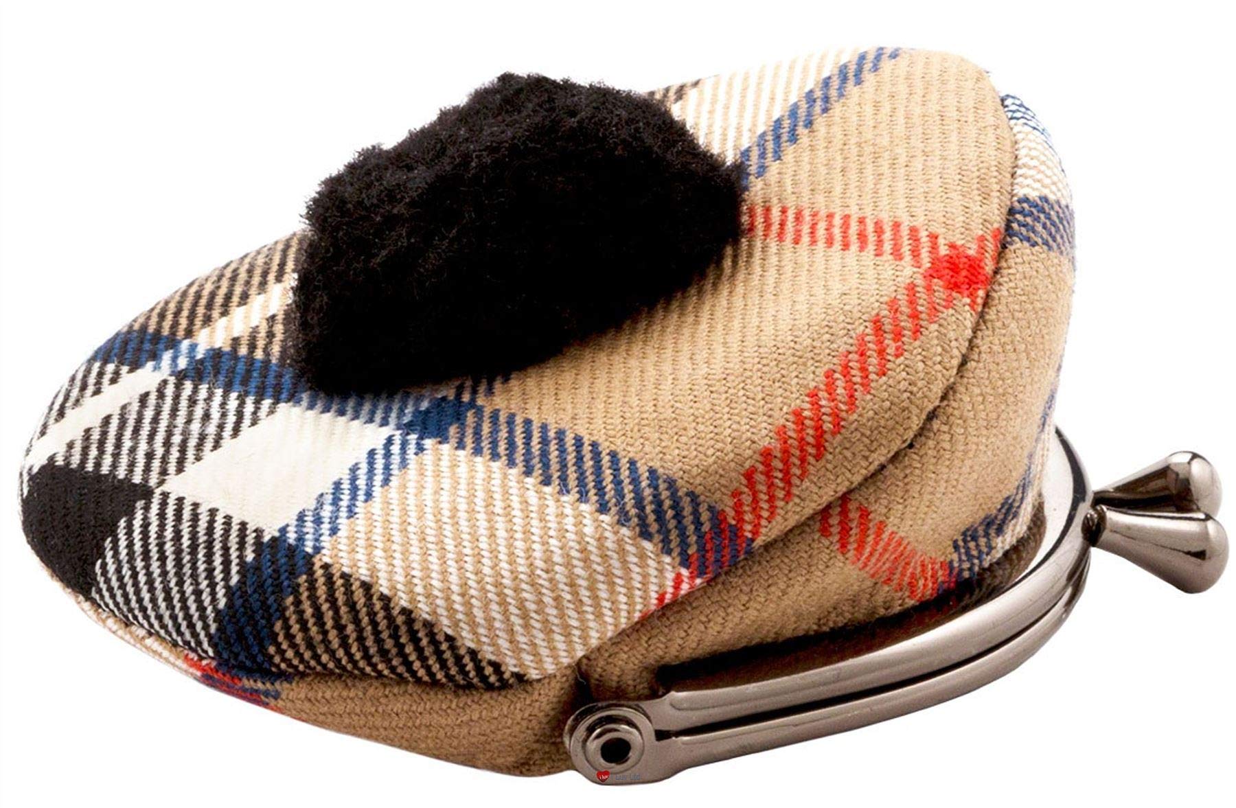 Purse Tam O' Shanter Hat in Thompson Camel Modern Tartan