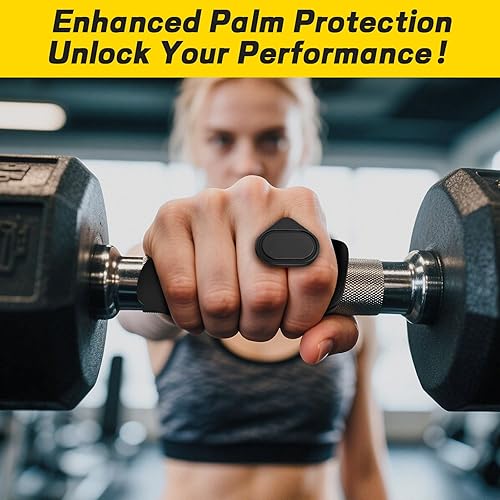 Miniatura 7 de HUAFA Agarres de entrenamiento antideslizantes, almohadillas de levantamiento de pesas, guantes ergonómicos de levantamiento de pesas para hombres y