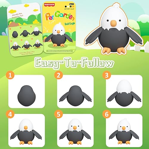 Miniatura 3 de Arcilla seca al aire para niños, kit de arcilla para modelar 12 cajas con 5 herramientas de escultura, modelo de arcilla mágica segura no tóxica,