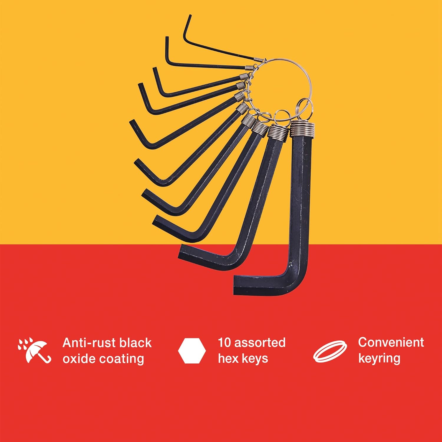 Amtech Amtec 10Pc Hex Key Set