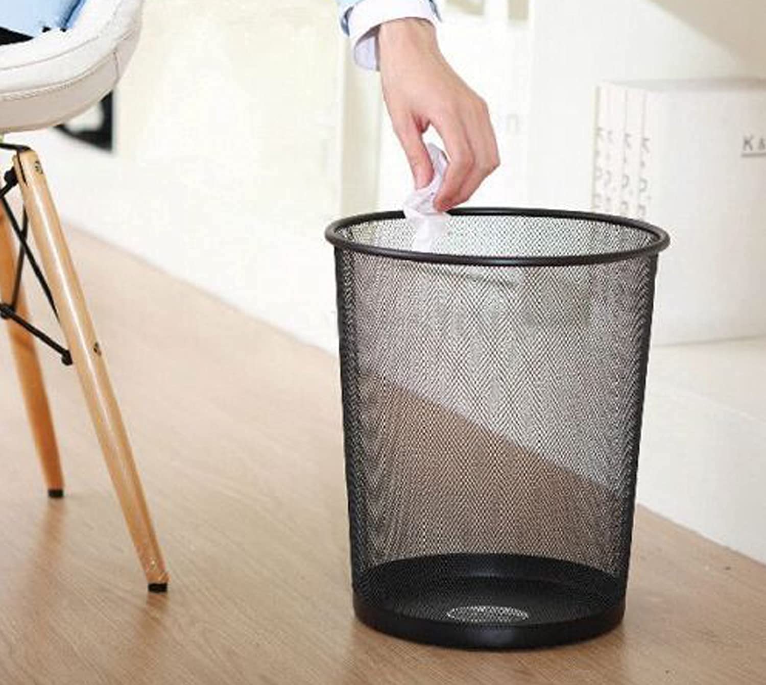 Sakar Metal Mesh Big Size Dustbin for Home Kids Room Kitchen Living Room Office (Metal Mesh). (1)