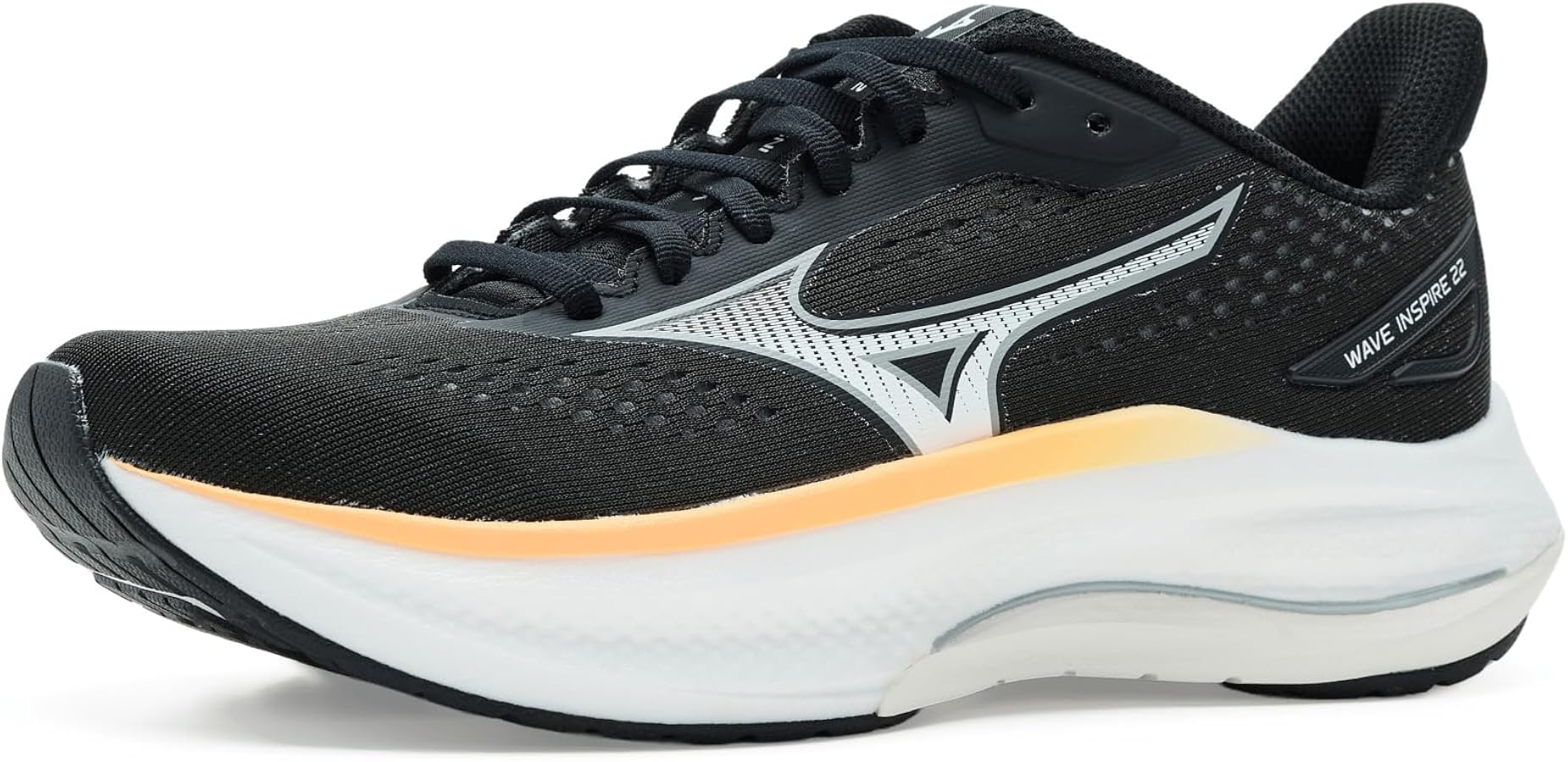 Amazon.com | Mizuno Women's Wave Inspire 22 Black/White 6 Medium