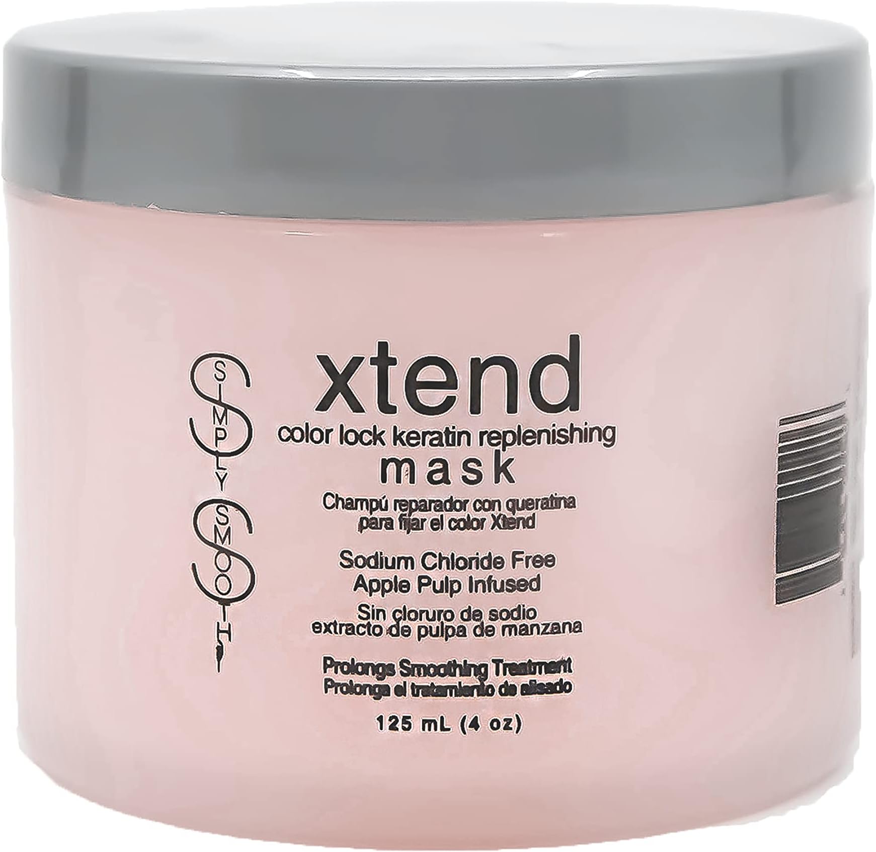 SIMPLY SMOOTH Keratin Replenishing Color Lock Mask Restore Hydrate & Impart Softness & Shine 4 Oz.