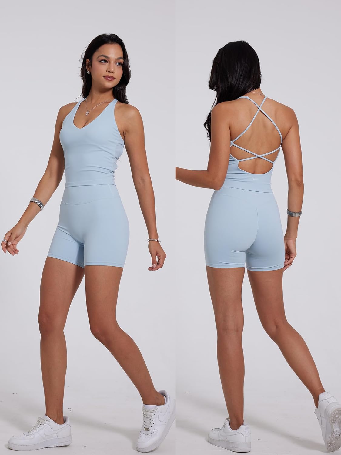 Danysu Hidden Scrunch Shorts for Women 5" No Front Seam Biker Shorts Brazilian Butt Lift - Image 6