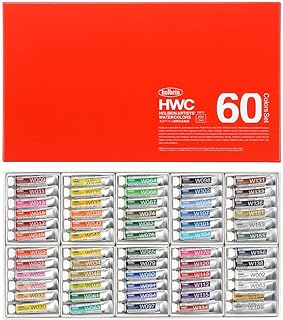 Holbein Artist's Watercolors Set of 60 5ml Tubes W411