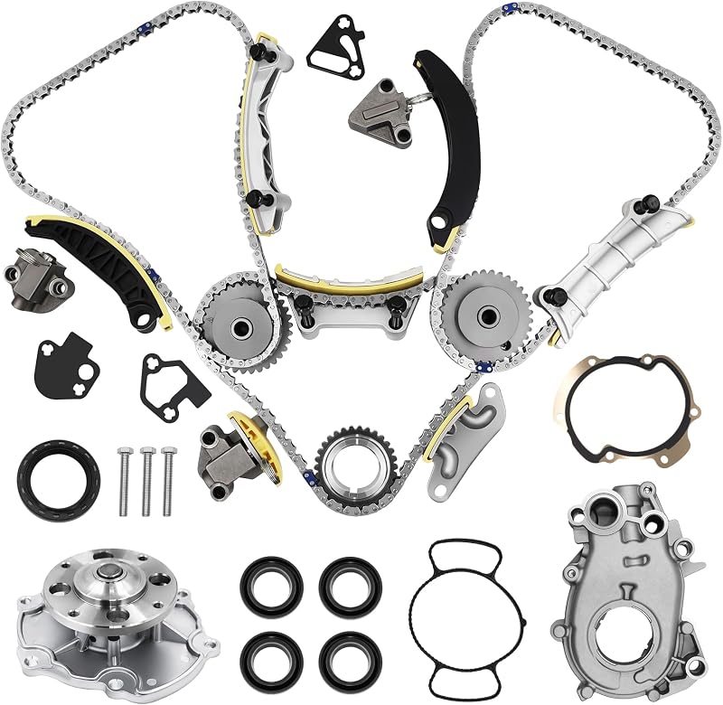 Kit de corrente de distribuição GDO com bomba d’água e bomba de óleo 9-0753S para motores V6 2.8L, 3.0L e 3.6L – 1 kit