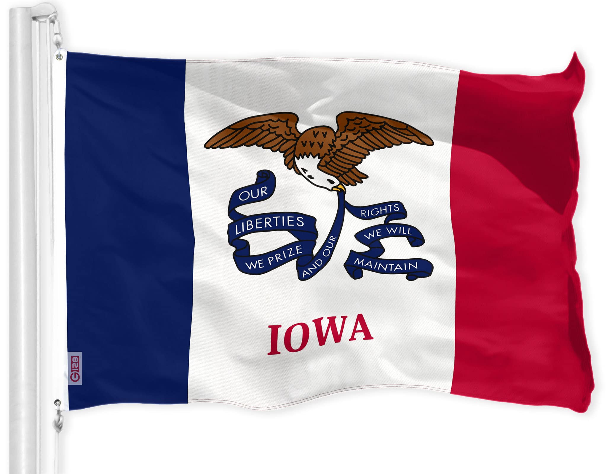 Amazon.com : G128 Iowa IA State Flag | 3x5 Ft | LiteWeave Pro