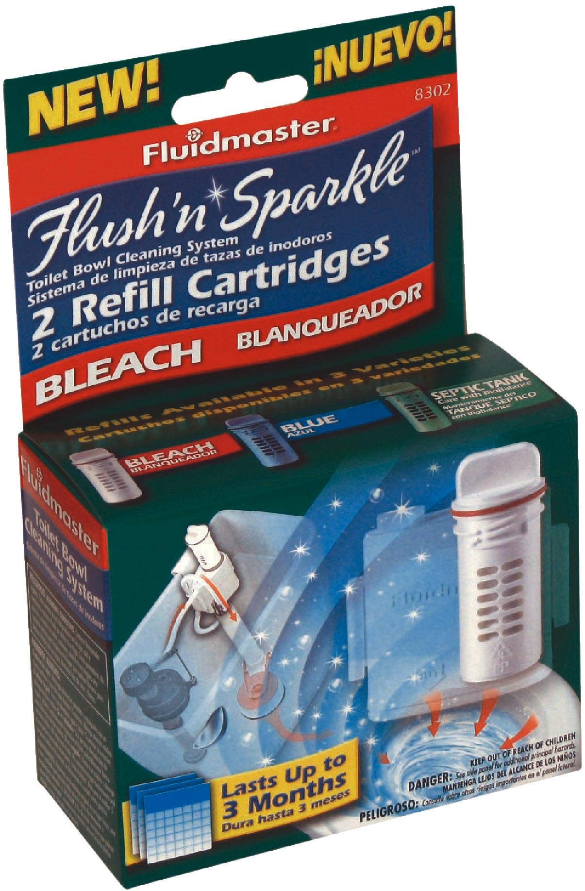 Fluidmaster Flush 'N' Sparkle Bleach Replacement Cartridge