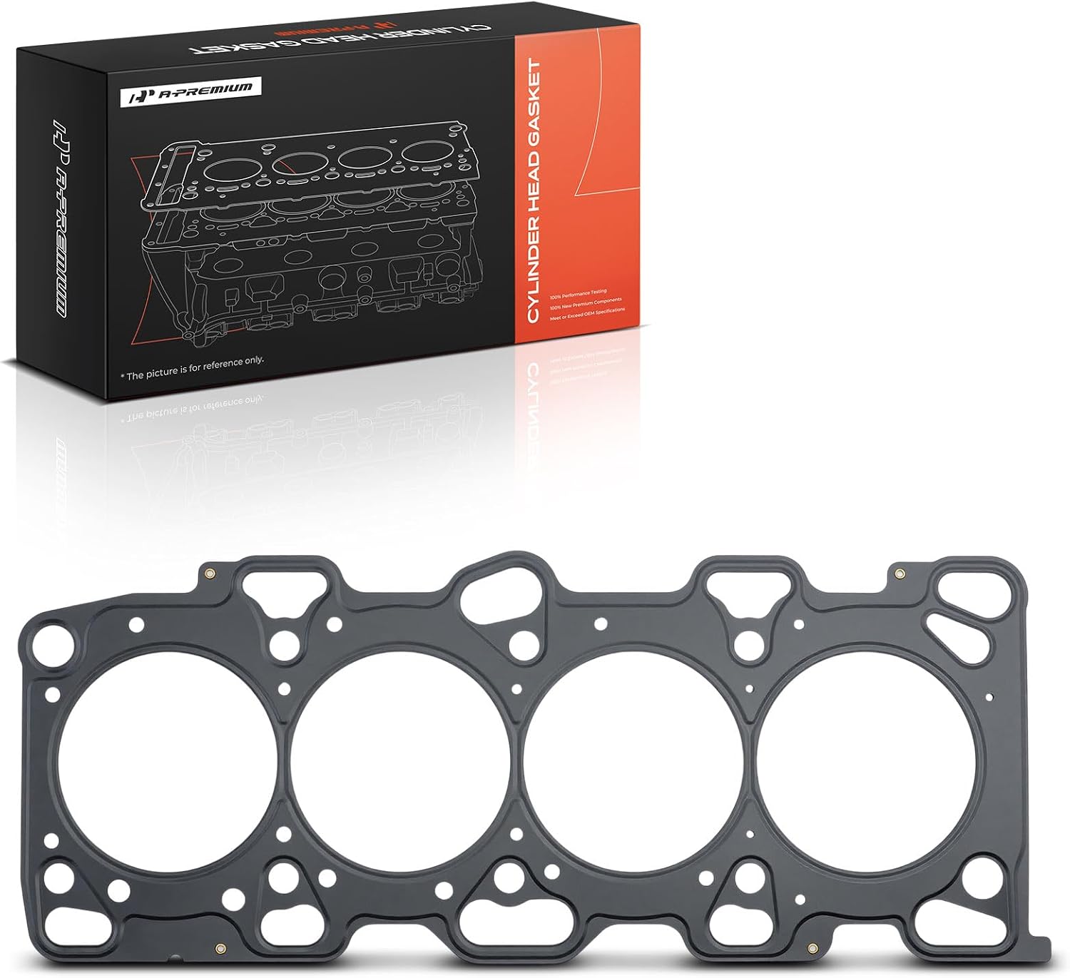 A-Premium L4 2.4L Engine Cylinder Head Gasket Compatible with Hyundai Sonata 1999-2005, Santa Fe 2001-2006 & Kia Optima 2001-2006, Magentis 2001-2006, Multi-Layer Steel