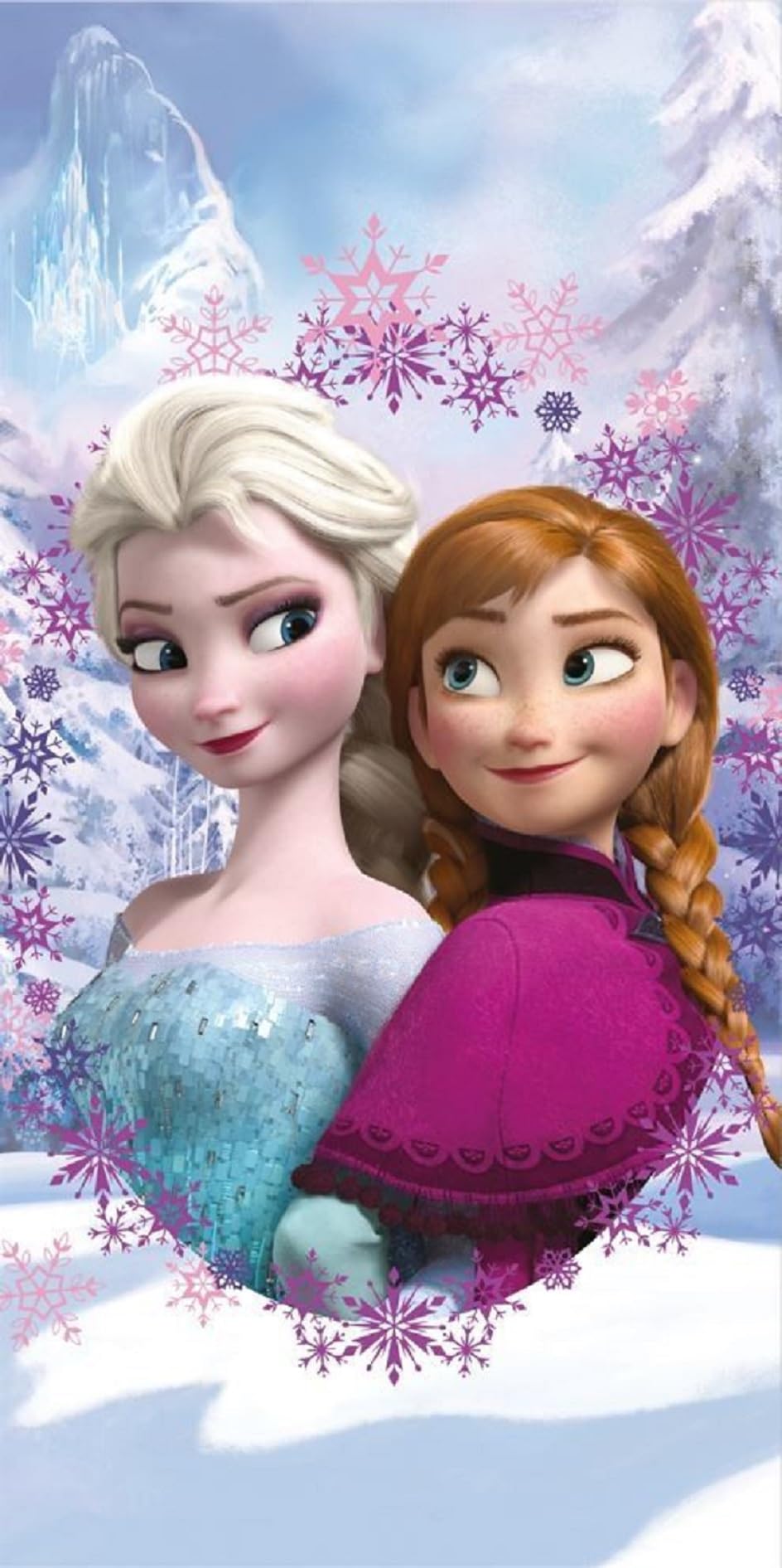 Jerry Fabrics Anna Elsa Frozen Bath Towel 70 x 140 cm