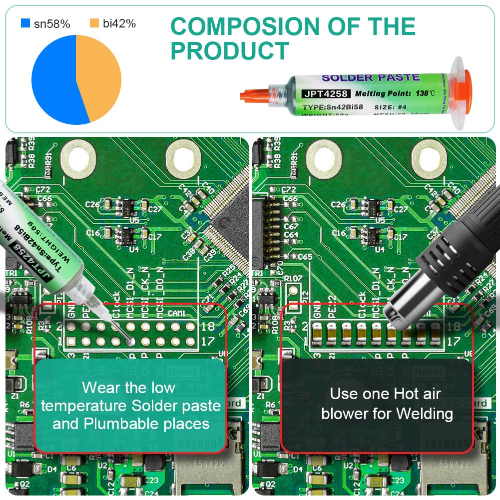 Pasta Per Saldatura 50g - Flusso A Stagno Senza Piombo Per Riparazioni Elettroniche