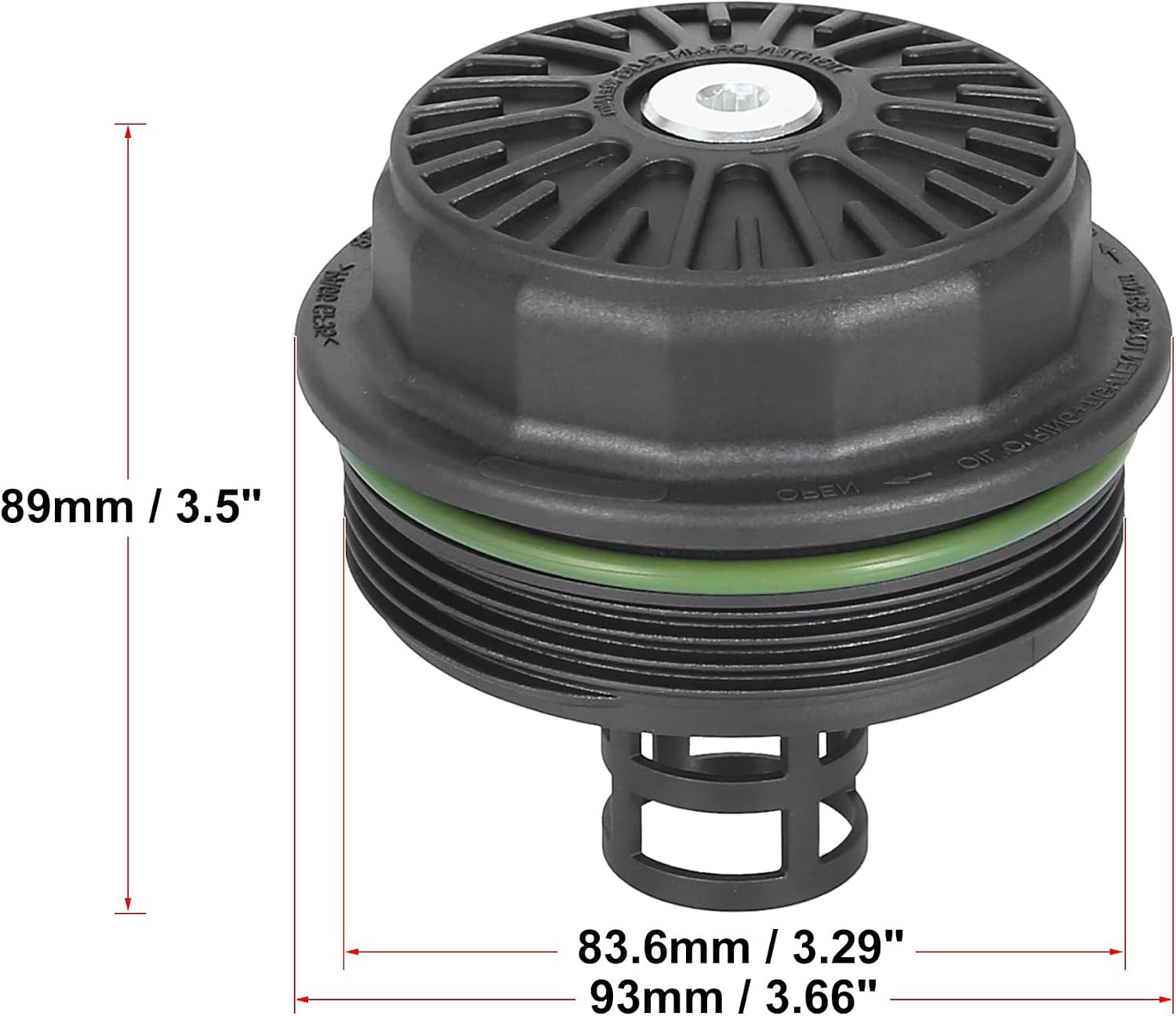Car Engine Oil Filter Cap Assembly Housing for Ford Escape for Mazda 6 CX-7 Tribute for Mercury Mariner 1S7G-6A832-BB 1S7G-6A832-BA Valve Oil Cap