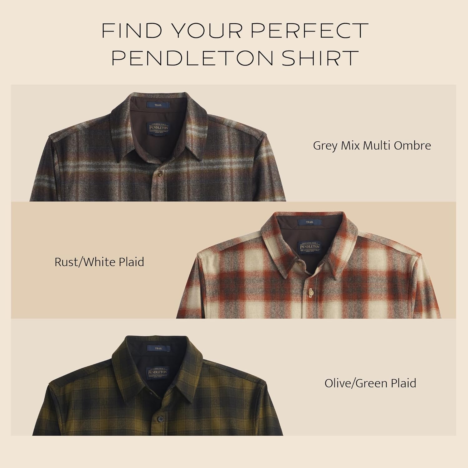 Pendleton Trail Shirt, 100% Wool, Long Sleeve Shirt for Men, Soft, Breathable with Two Pockets and Ultrasuede® Elbow Patches - Image 7