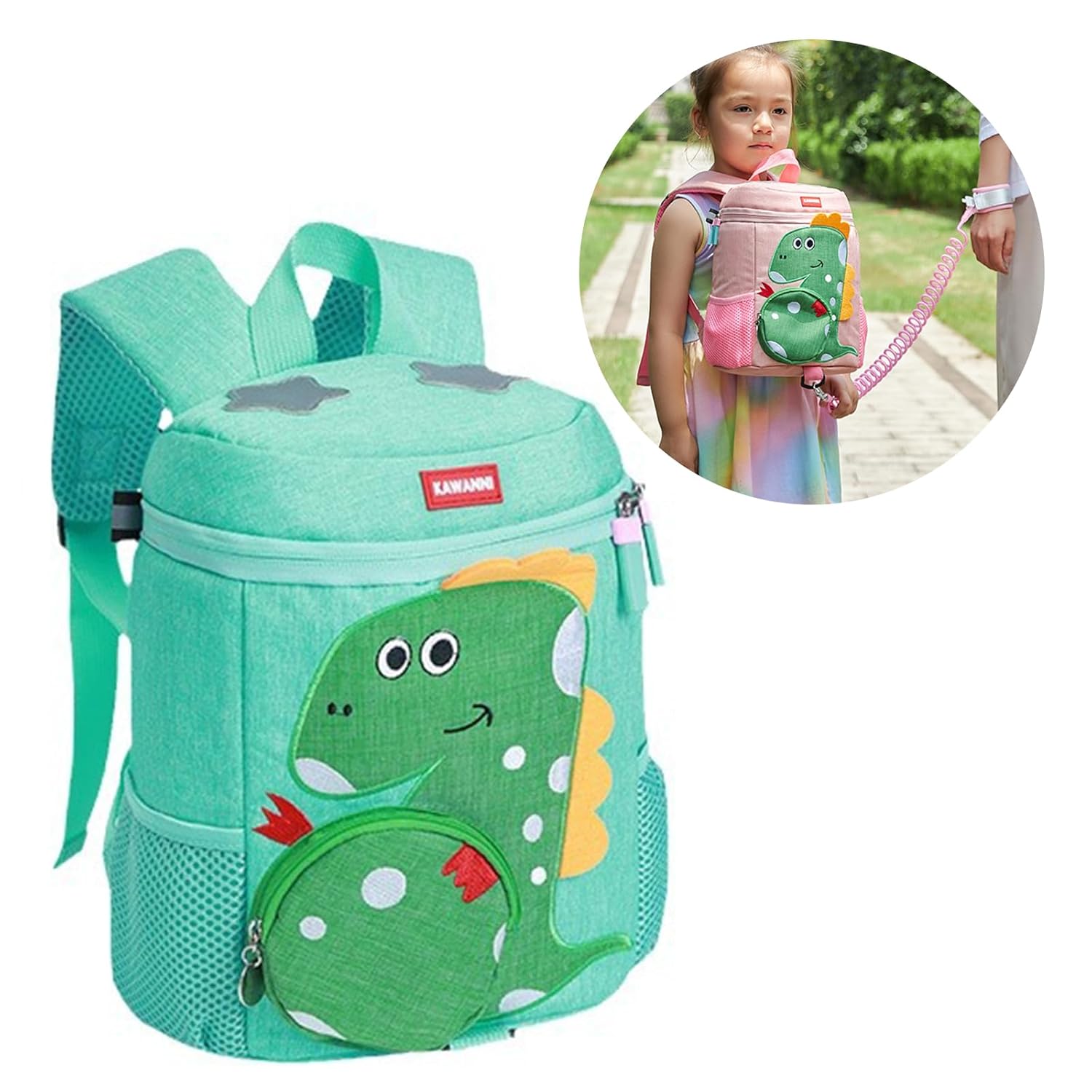 Toddler Leashes Backpack Kids Backpack Harness with Leash Anti-Lost Backpack with Safety Harness 1.5m Anti Lost Link Anti Lost Backpack for Toddler Toddler Leashes Backpack Kids Backpack Harness with