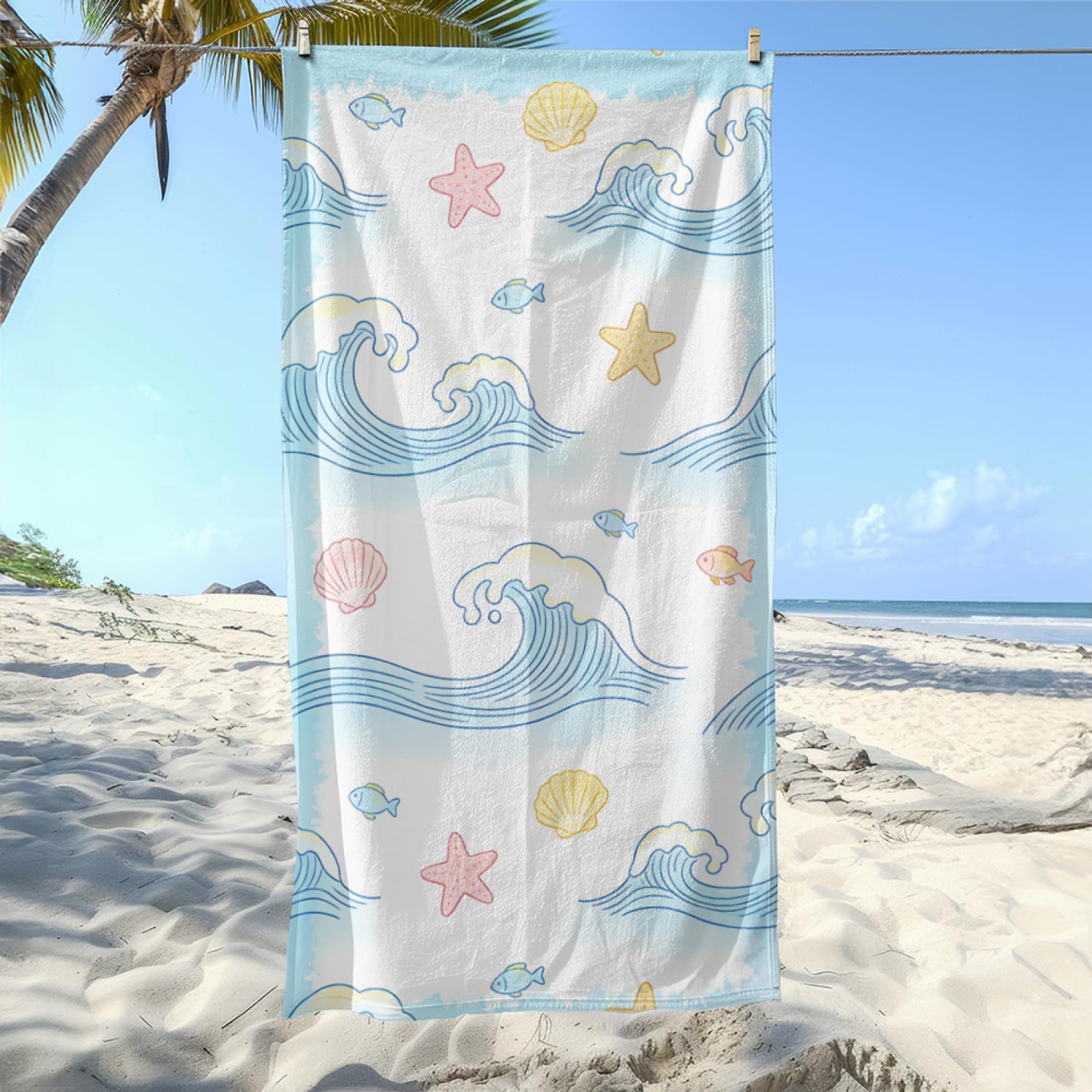 Drap de Plage XXL 200X200 Rose Jaune Serviettes de Plage en Microfibre,Serviette Piscine Extra Large sans Sable pour Adultes Séchage Rapide