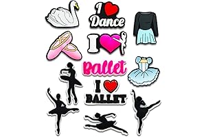 12PCS Croc Charms Dance