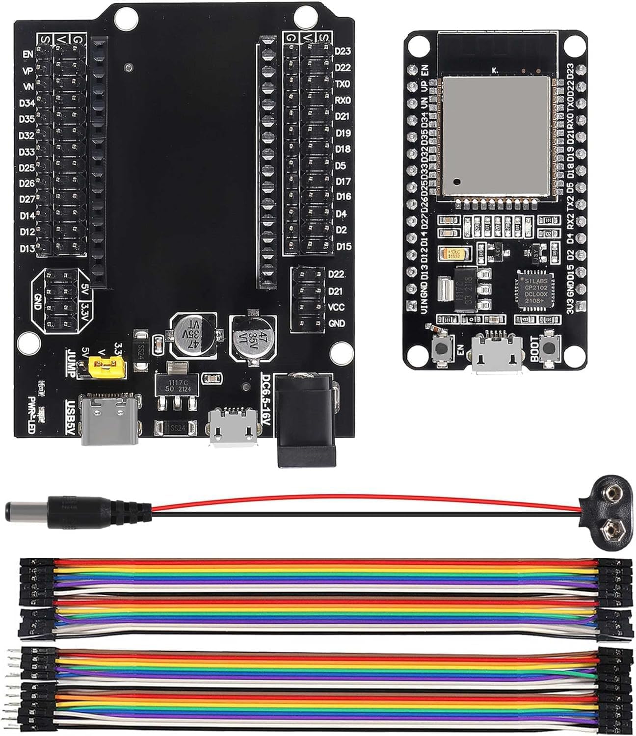 ESP32 Breakout Board - 30 Pin With DC Input - Micro - View #5