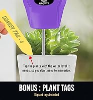 Vista 4 de GROWIT - Monitor de agua de suelo para plantas, medidor de humedad del suelo, hidrómetro para plantas, medidor de humedad de plantas