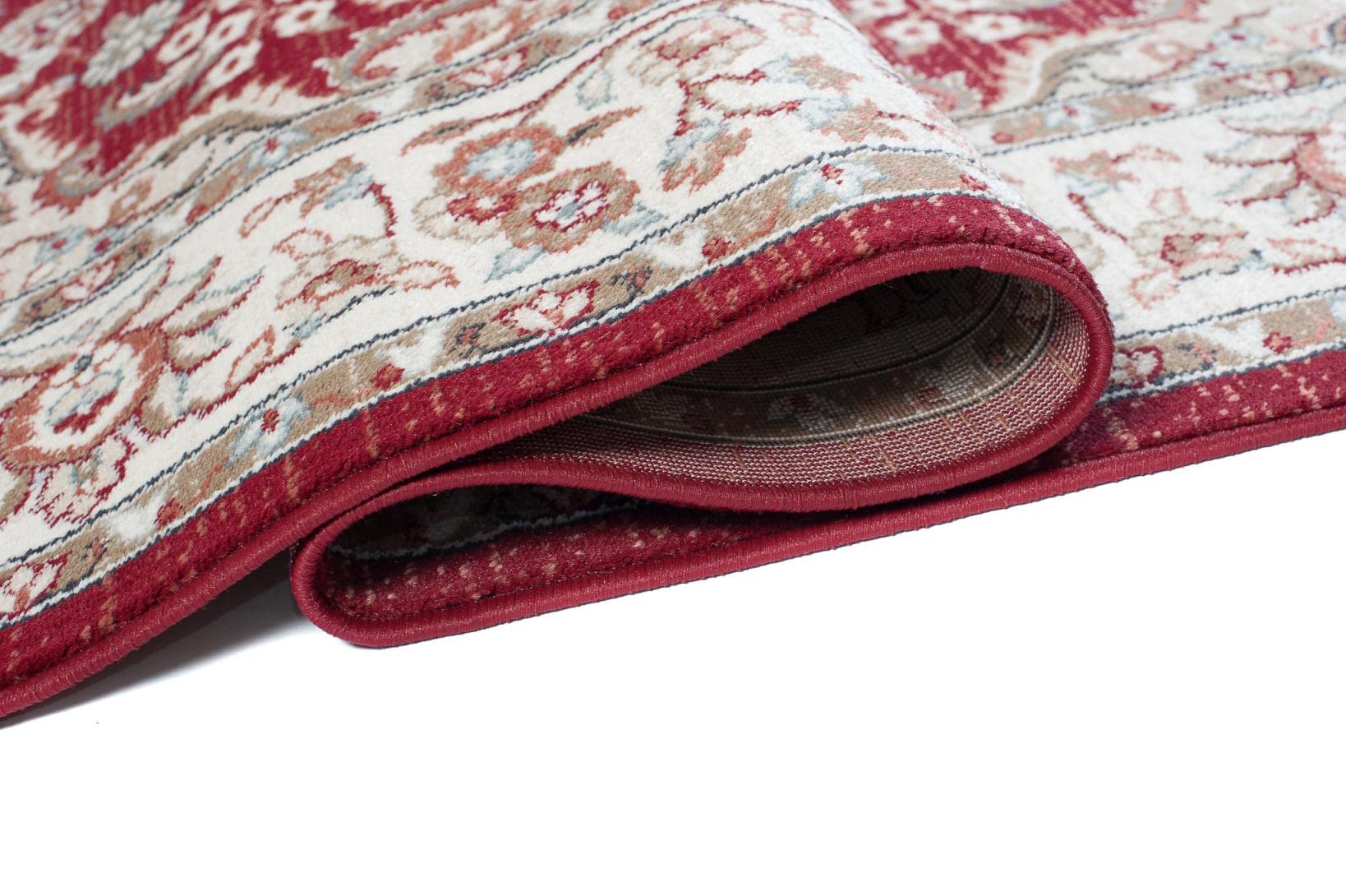 Mazovia Alfombra Pasillo 60x100cm Rojo Clásico Tradicional Suave Pelo Corto
