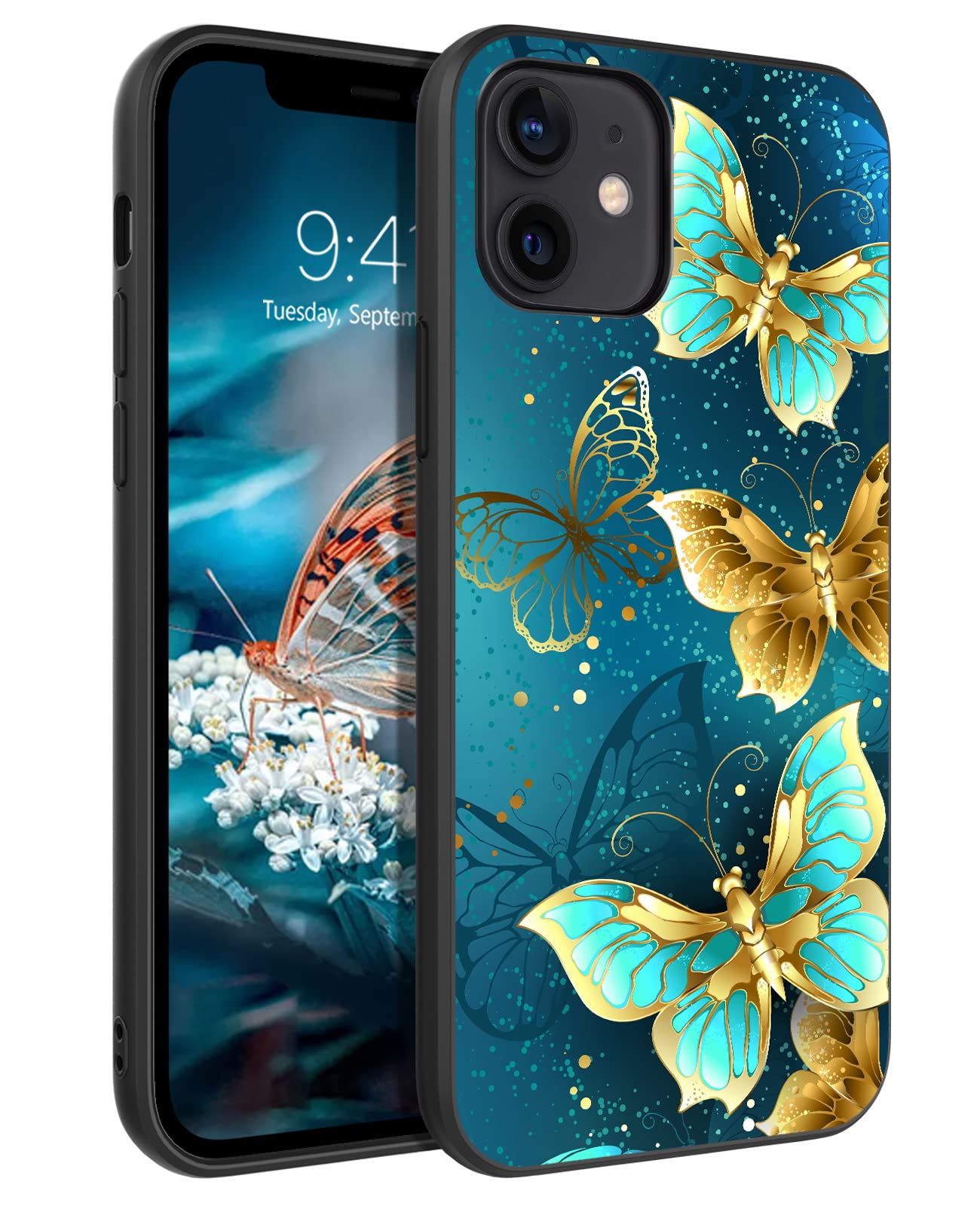GUAGUA Case for iPhone 12, iPhone 12 Pro Cases Glow in The Dark