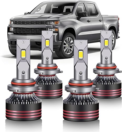Compatible con bombillas de luz alta y luces antiniebla Chevy Silverado 1500 2500 1999-2006, Chevy Silverado 2000 2001 2002 2003 2004 2005, 800% +