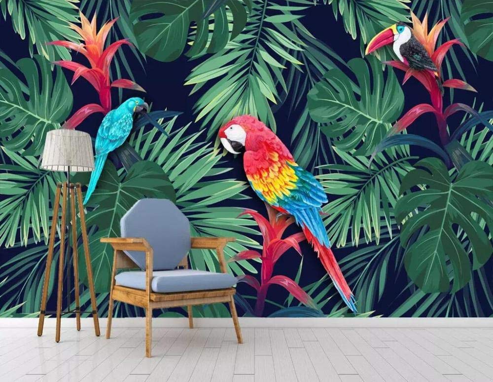 Papier peint jungle impressionnisme pour salon et chambre moderne
