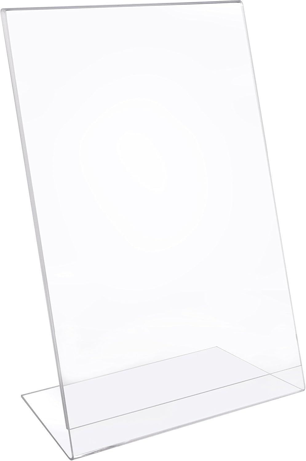 MaxGear Acrylic Sign Holder, Clear Sign Holder Plastic Paper Holder Slant Back Sign Holders 8.5x11 inches Sign Holder Plastic Display Stand for Office, Store, 3 Pack : Office Products