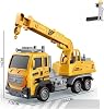 Rechargeable Full Function Light Construction Machines with Remote Control 27 Mhz 1:16 Scale (Crane)