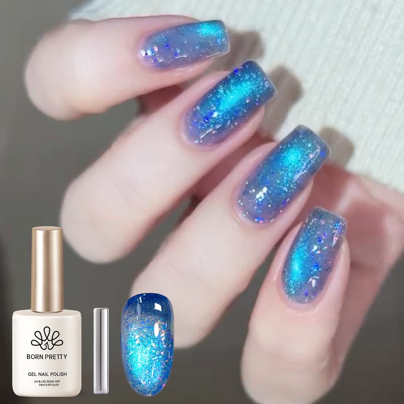 Amazon | BORN PRETTY マグネットネイル 15ml 磁気 ジェルネイル 猫の