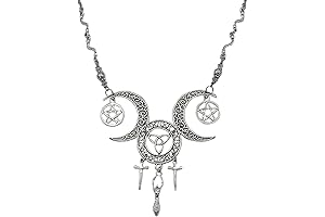 Exquisite Hecate Goddess Necklace: Embodiment of Protection and Divine Guidance