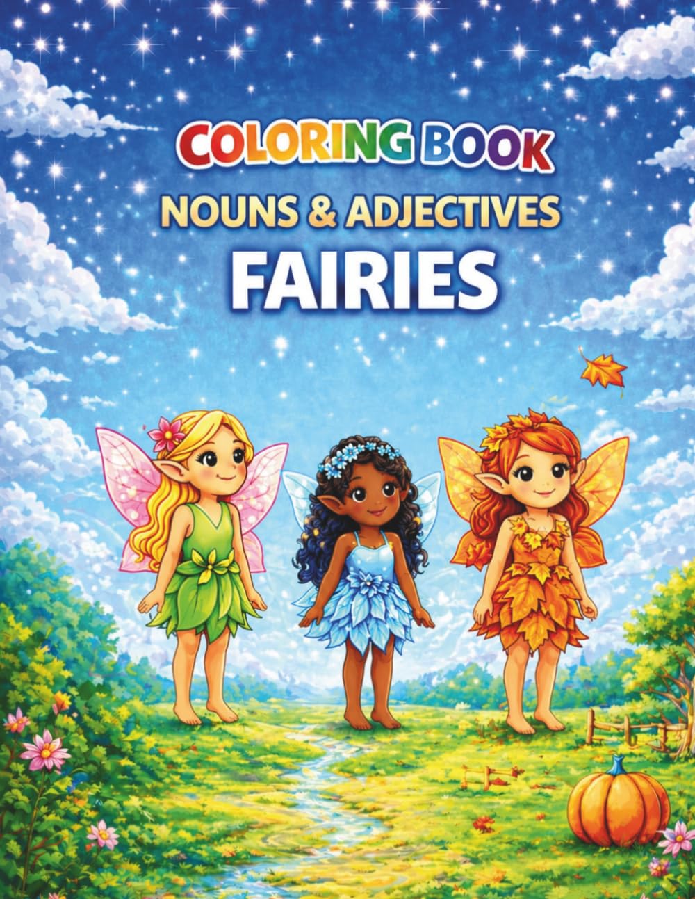 ENGLISH COLORING BOOK - FAIRIES - ADJECTIVES & NOUNS (Color & Learn English Series)