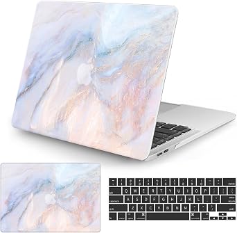 Compatible with MacBook Pro 13 inch Case 2020 2019 2018 2017 2016 Release M1 A2338/A2289/A2251/A2159/A1989/A1706/A1708 Laptop Hard Shell Case & Keyboard Cover,Colorful Marble