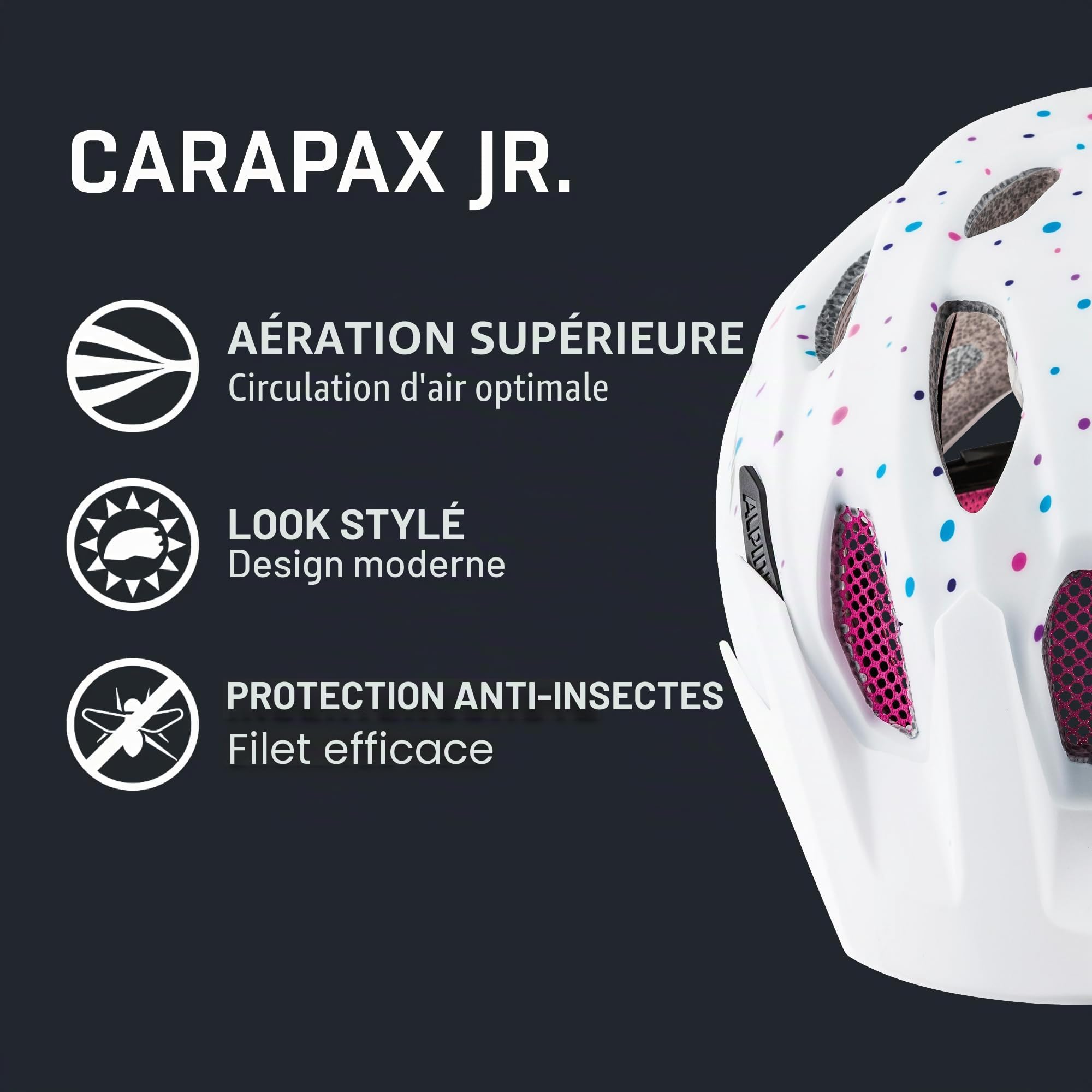 ALPINA Carapax Jr. Casque de vélo Enfant