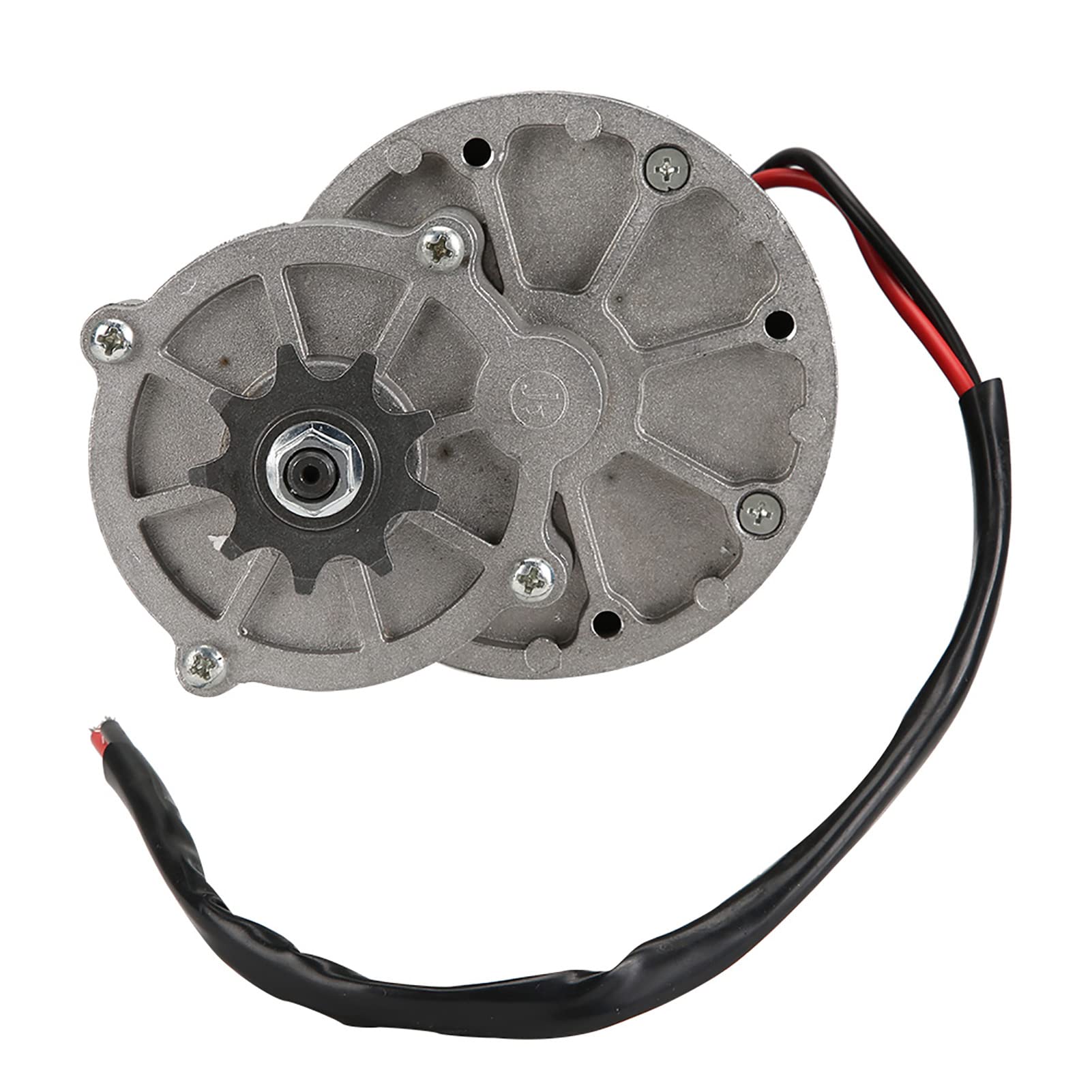 AMONIDA Silnik Elektryczny z redukcją BiegóW 12 V, Wysoki Moment Obrotowy, Silnik Prądu Stałego 250 W do Skutera Elektrycznego, Aluminium 1 Zestaw