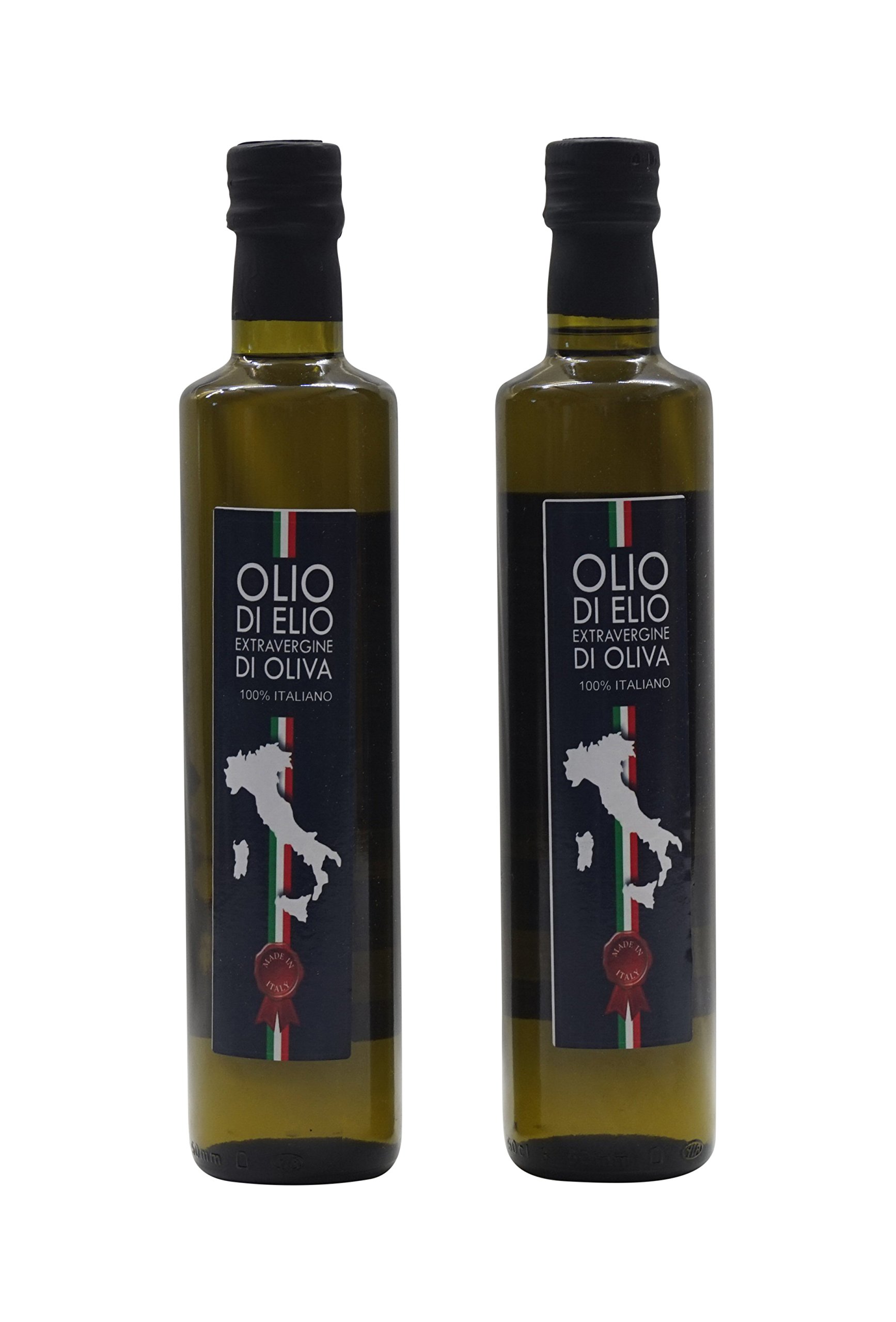 Olio di Elio: Olio extra vergine d'oliva - 2 Half litre bottles total 1 Litere 100% Made in Italy
