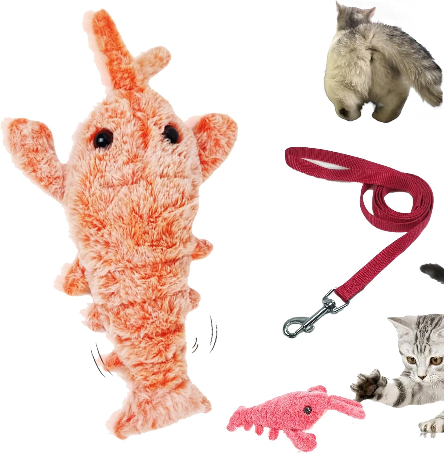 Pet Supplies Furry Fellow Interactive Dog Toy Lobster, Wiggly Lobster