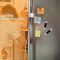 Vista 4 de Paquete de 3 abridores magnéticos de botellas de acero inoxidable, abrebotellas planas sólidas y cervezas, abridor de botellas pequeño con imán