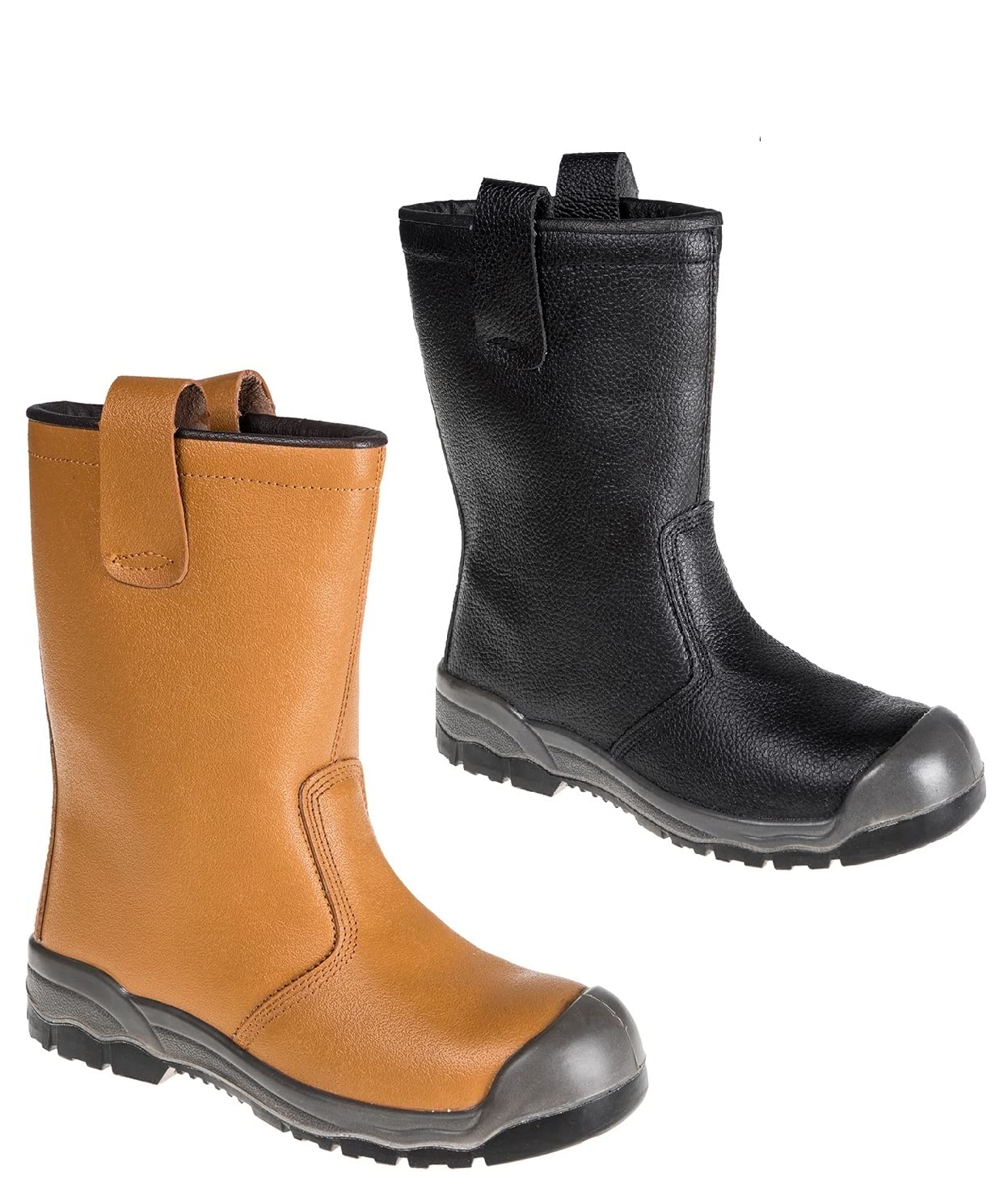 Portwest Bota Steelite Rigger S1P Ci (Con Puntera Anti-Arañazos), Tamaño: 40, Color: Canela, FW13TAR40