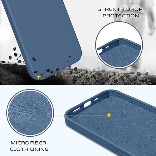Miniatura 4 de DOMAVER Para iPhone 13 Funda De Silicona Delgada De Gel Suave De Goma De Goma De Microfibra Forro Cojín Textura Niños Hombres A Prueba De Golpes