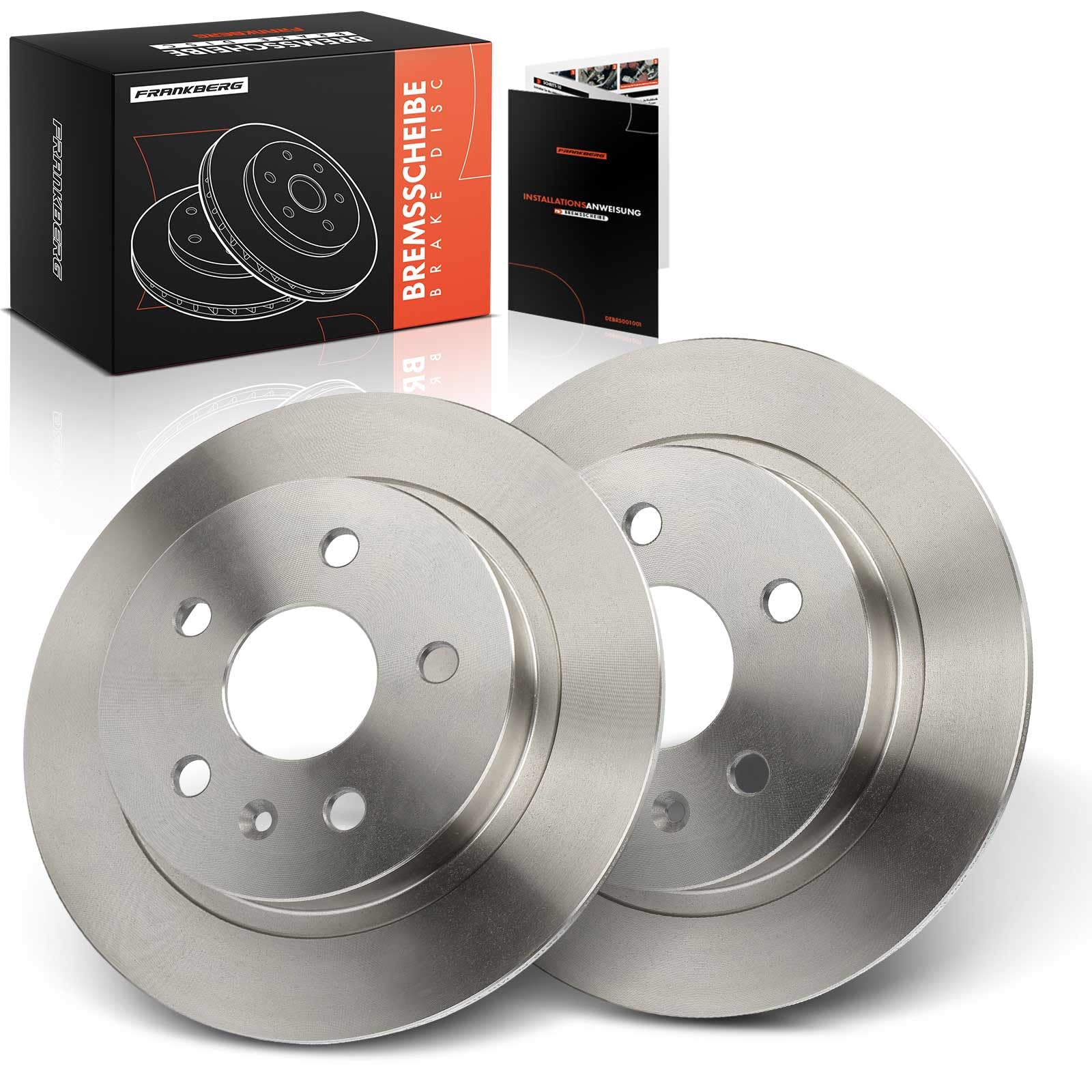 Frankberg Juego de discos de freno, juego de frenos de eje trasero, completo 292 mm, compatible con Insignia A G09 1.4L-2.0L 2008-2017 9-5 YS3G 1.6L-2.8L 2010-2012 Replace# 13502198