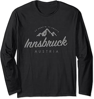 Innsbruck Mountain Vacation Skiing Austria Long Sleeve T-Shirt