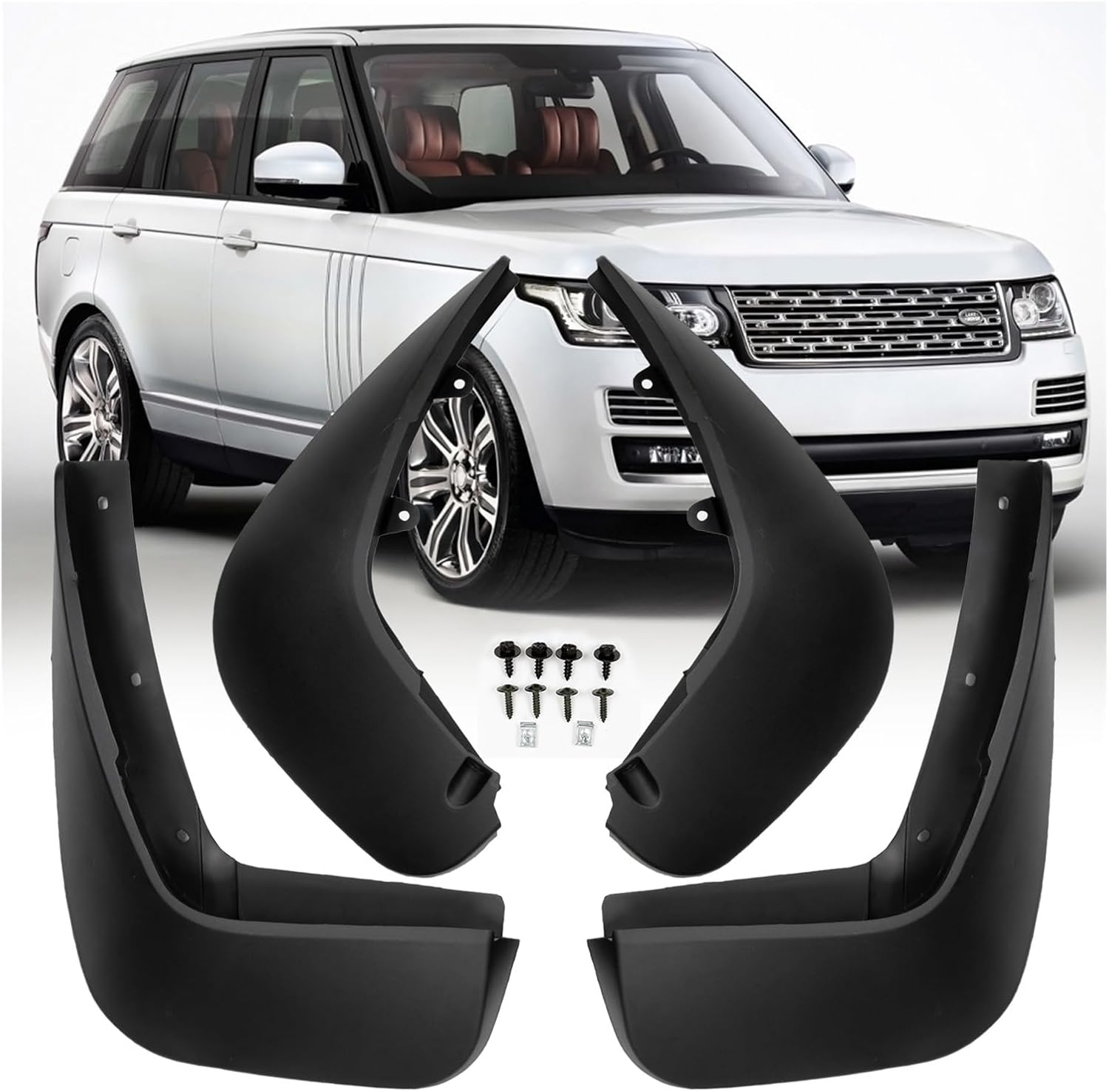 4Pcs Mudflap Mud Flaps Splash Guard Carfender Mudguard Compatible with Land Rover Range Rover L405 Vogue 2012-2021 Car Accessories Protector