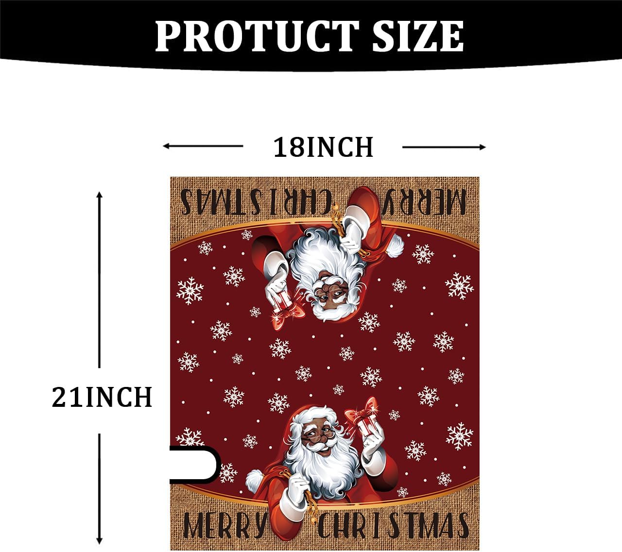 African American Christmas Mailbox Cover Black Santa Claus Letterbox Covers Black African American New Year Winter Xmas Mailbox Decor Merry Christmas Decorations for Outdoor Garden Yard Mailbox