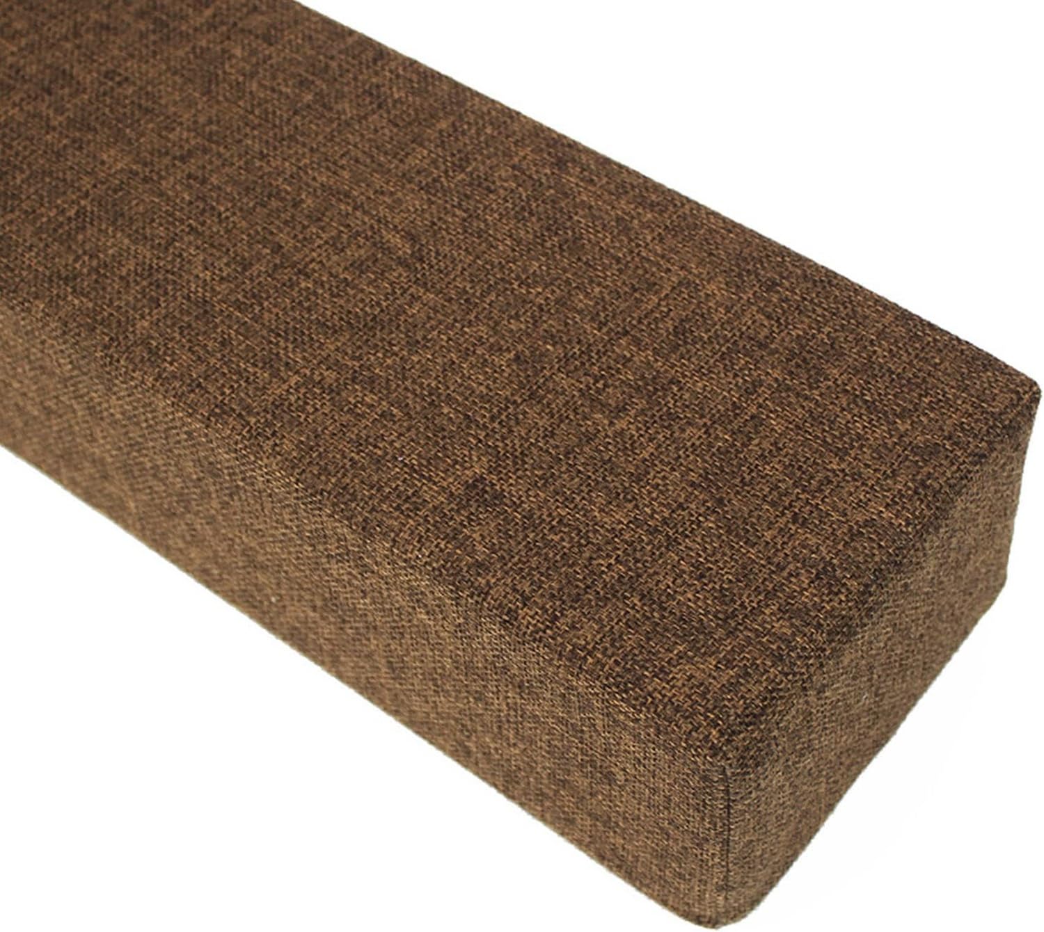 ZZDZW Bed Gap Filler, Mattress Extender For Full Twin Queen Cal King Bed, Headboard Pillow Between Headboard And Mattress Or Wall, 45D Sponge With Removable Cove(Brown,100x15x20cm)